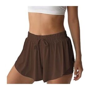 LIKE NEW brown flowy skirt shorts size xxs amazon brand but similar to aerie